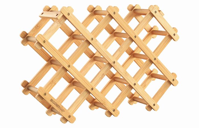 BAMBOO FOLDING WINE RACK image number 0