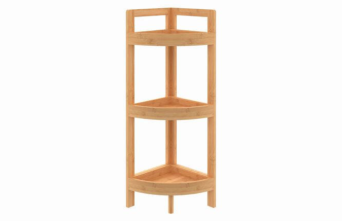 BAMBOO 3-TIER CORNER SHELF